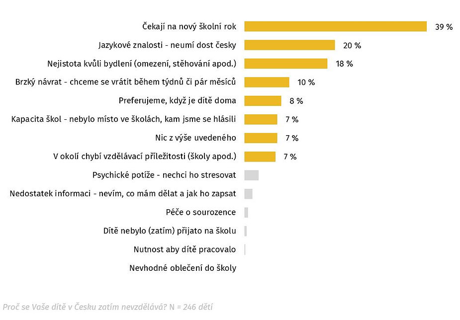 Proč se Vaše dítě v Česku zatím nevzdělává?
